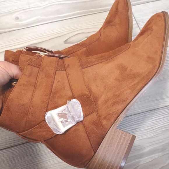 (46-4114)  COUTGO Women's Low Chunky Boots Sz 11 - Picture 9 of 10